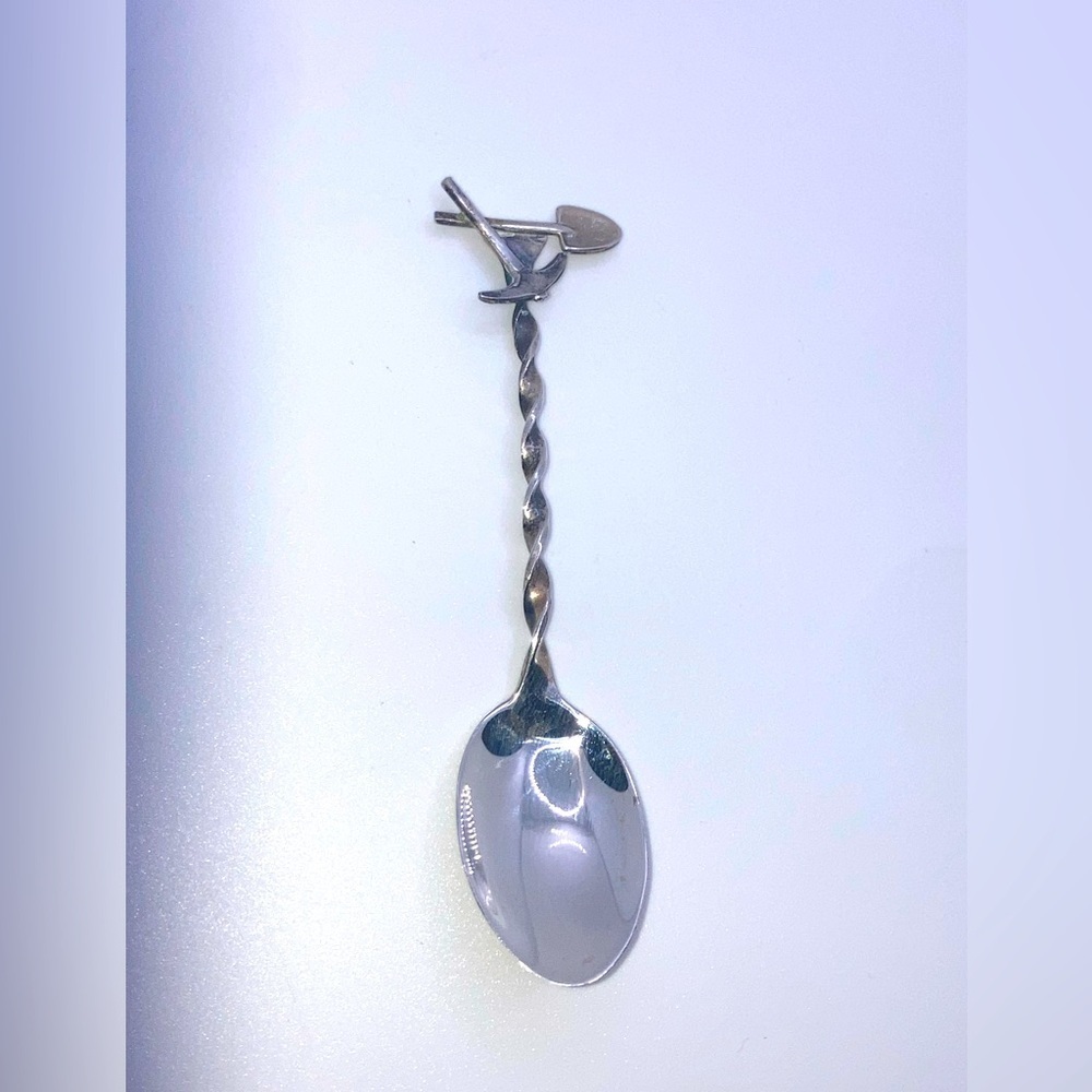 Vtg Sterling Silver Bell Trading Post Shovel & Pick Western Souvenir Spoon 3.5